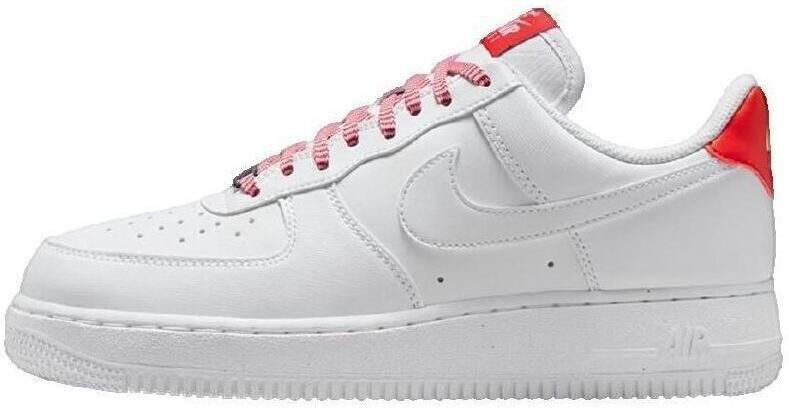 Nike Air Force 1 Low White Habanero Red Sneakers Dames Wit Rood - Foto 3