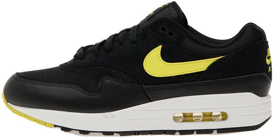 Nike Air Max 1 Essential Zwart Summit White Opti Yellow Zwart Wit Air Max Lifestyle Heren Sneakers voor Mannen - Foto 5