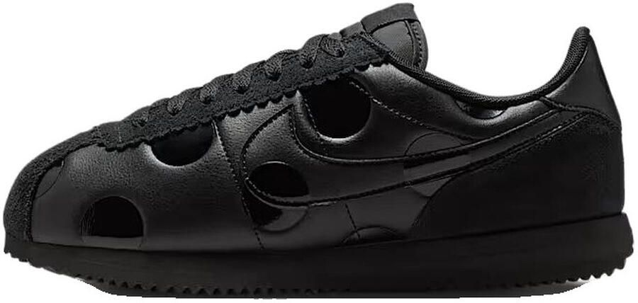 Nike Lage Sneakers Baskets Cortez cuir synthétique noir