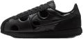 Nike Lage Sneakers Baskets Cortez cuir synthétique noir - Zwart