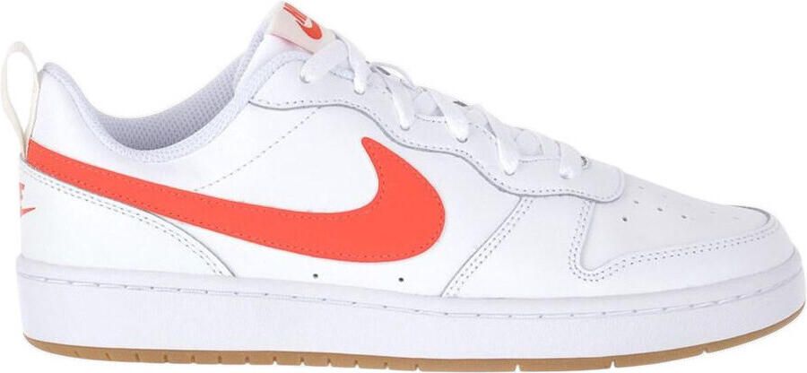 Nike Court Borough Low Kinder Sneaker Wit Oranje Doos zonder deksel - Foto 2