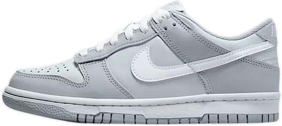 Nike Dunk Low Pure Platinum Wolf Grey White Wit Grijs Dunk Lifestyle Kinder Sneakers voor en - Foto 3