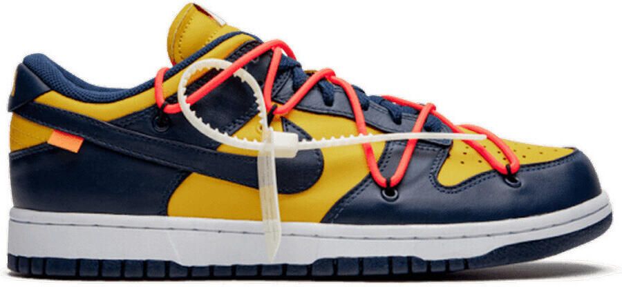 Nike Lage Sneakers Baskets dunk low off-white michigan cuir - Foto 2
