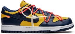 Nike Lage Sneakers Baskets dunk low off-white michigan cuir
