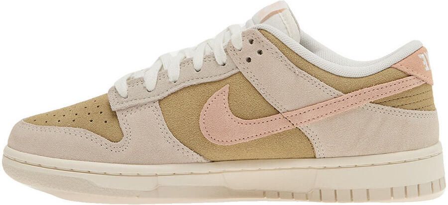 Nike Dunk Low Phantom Washed Coral Dames sneakers schoenen herfst winter suede bruin creme - Foto 3