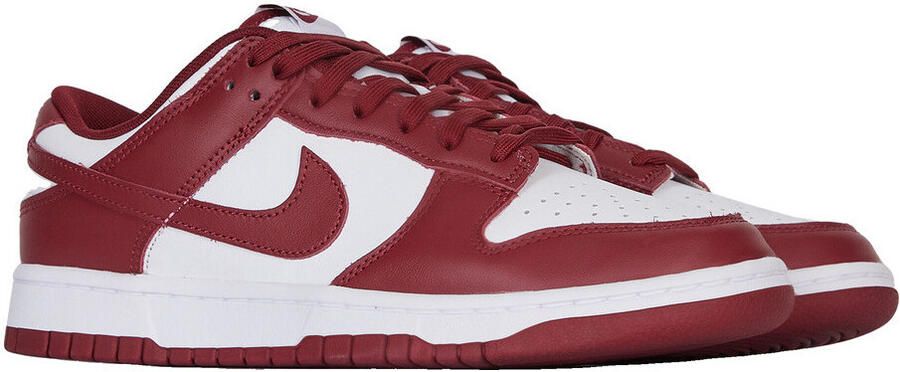 Nike Dunk Low Retro Sneakers Schoenen Leer Rood-Wit Doos zonder deksel - Foto 6