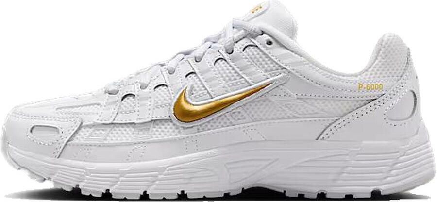 Nike Lage Sneakers Baskets P-6000 blanc platine pur or métallique - Foto 2