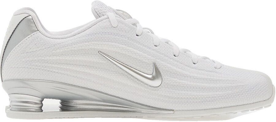 Nike Lage Sneakers Baskets shox z blanc argent métallique
