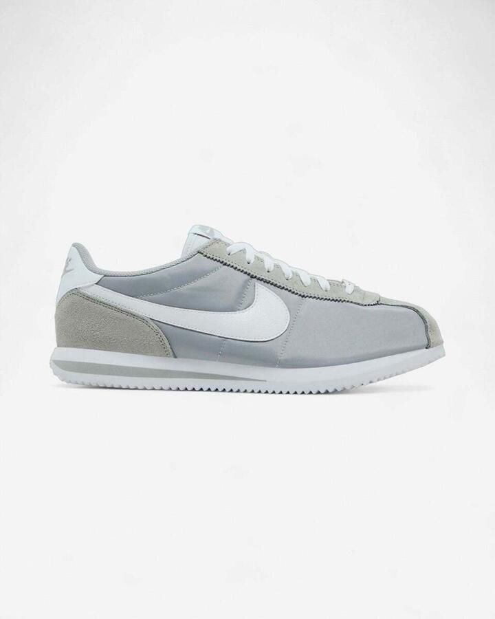 Nike Lage Sneakers Cortez Textile Flat Silver White - Foto 2