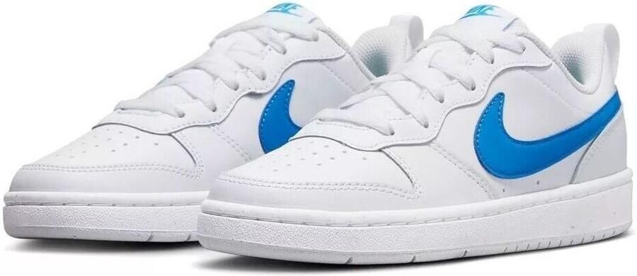 Nike court borough low 2 sneakers wit blauw kinderen - Foto 2