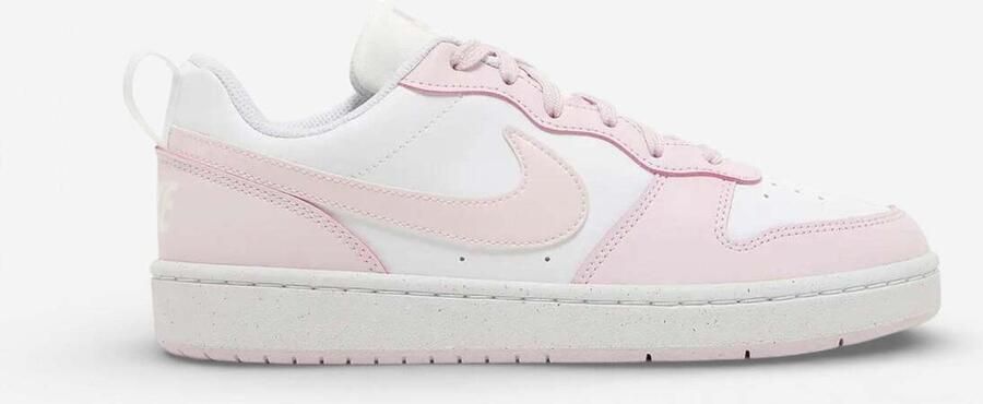 Nike Lage Sneakers Court Borough Low 2 SE White Pink Foam (GS) - Foto 5