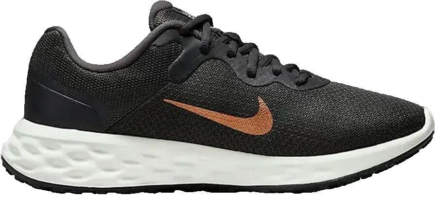 Nike Revolution 6 Donker Grijs Metallic Koper Sportschoenen Dames Doos Zonder Deksel - Foto 3