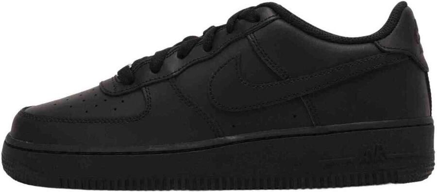 Nike Kids Air Force 1 Gs Low Black Black Black Shoes grade school 314192 009 - Foto 11