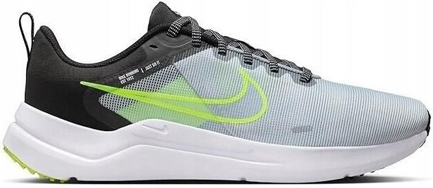 Nike Downshifter 12 Heren Hardloopschoenen Grijs Groen Zwart