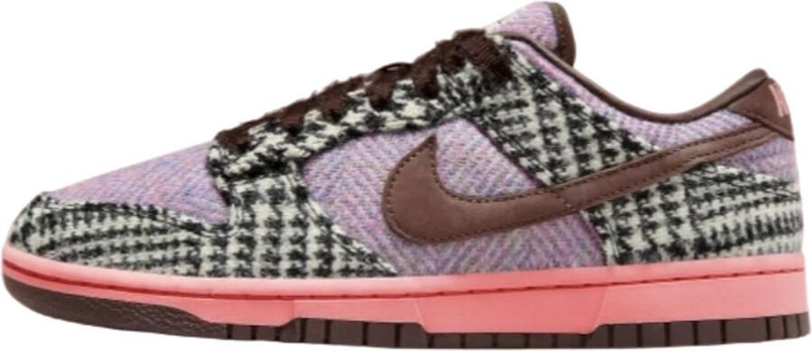 Nike Lage Sneakers Dunk Low Harris Tweed Purple Pink