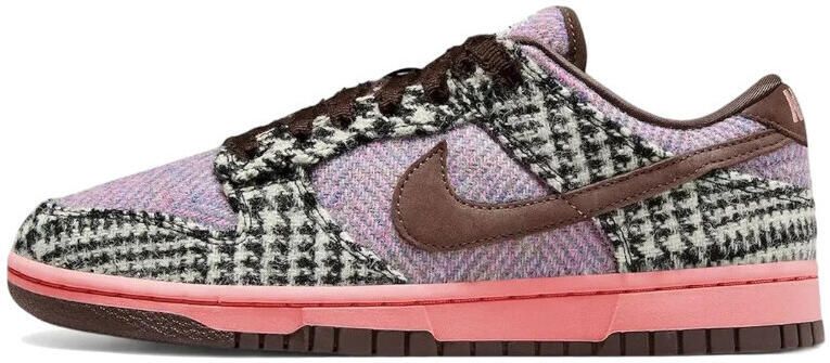 Nike Lage Sneakers Dunk Low Harris Tweed Purple Pink