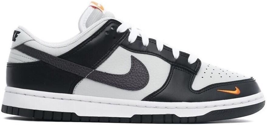 Nike Dunk Low 'Mini Swoosh' Sneakers nen Zwart Grijs Wit Oranje - Foto 5