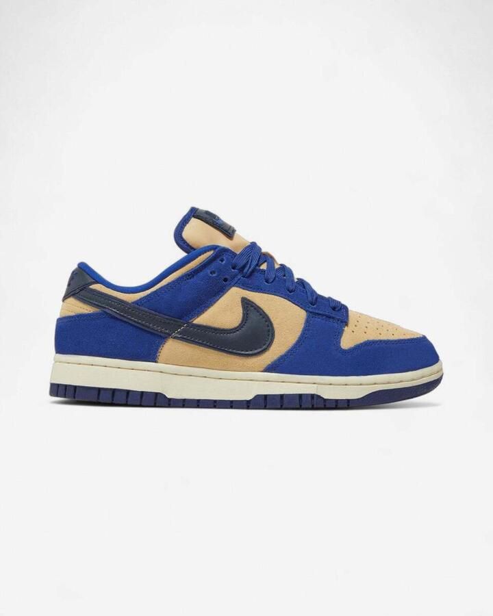 Nike Lage Sneakers Dunk Low LX Blue Suede (Women's)
