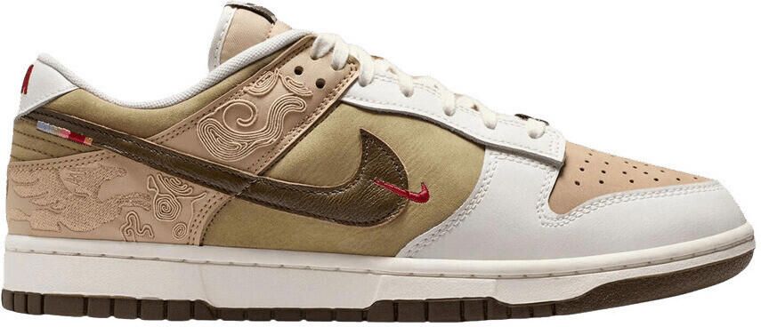 Nike Lage Sneakers Dunk Low Pegasus Pack Linen Phantom