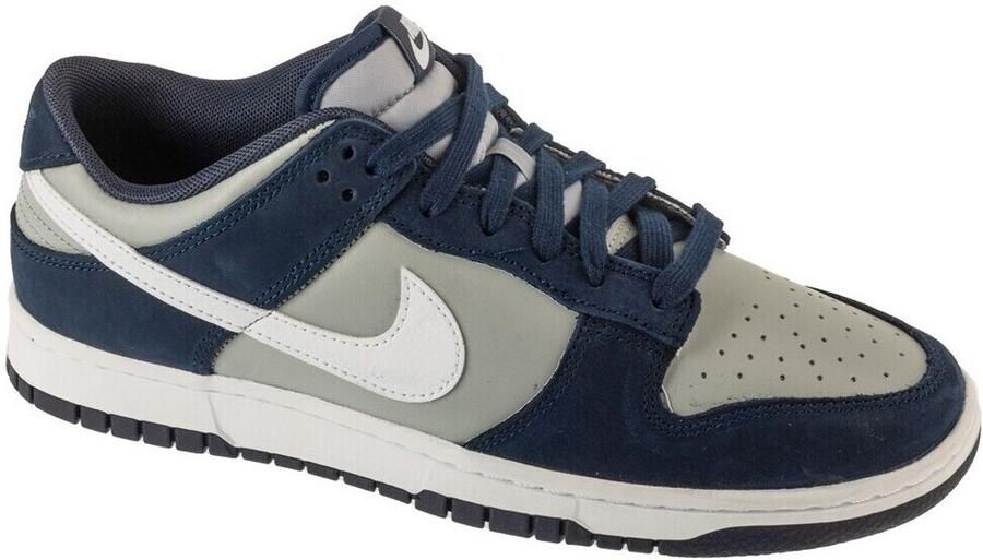 Nike Herenschoenen Dunk Low Retro SE Leather Suede Blue- Heren Blue
