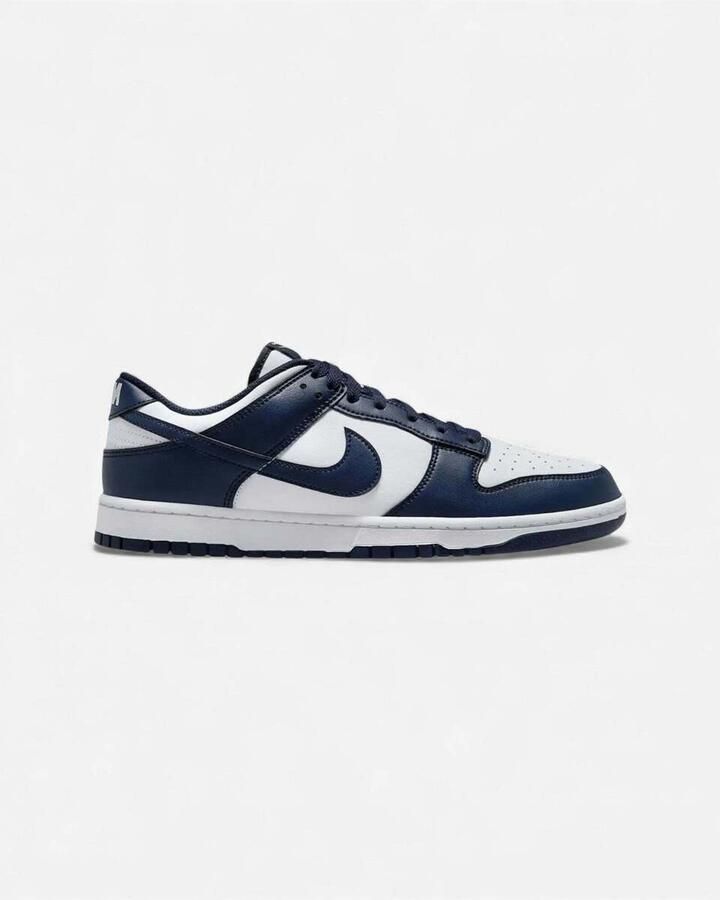 Nike Lage Sneakers Dunk Low Retro White Midnight Navy