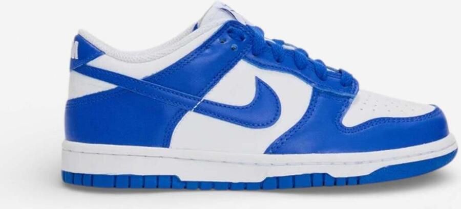 Nike Lage Sneakers Dunk Low White Hyper Royal (GS)