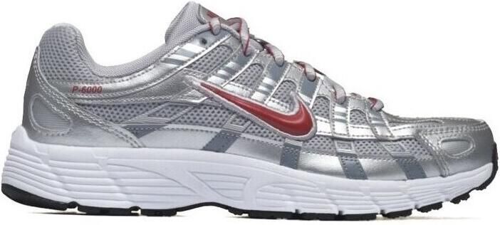 Nike P-6000 GS Metallic Silver Red White Sneakers Unisex Doos Zonder Deksel - Foto 3