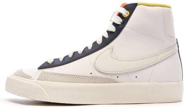 Nike Blazer Mid '77 Bg (gs) Basketball Schoenen white polar midnight navy safety orange maat: 37.5 beschikbare maaten:36.5 37.5 38.5