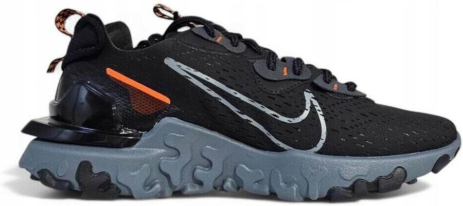 Nike Herenschoenen React Vision Black Safety Orange Anthracite Cool Grey- Heren Black Safety Orange Anthracite Cool Grey