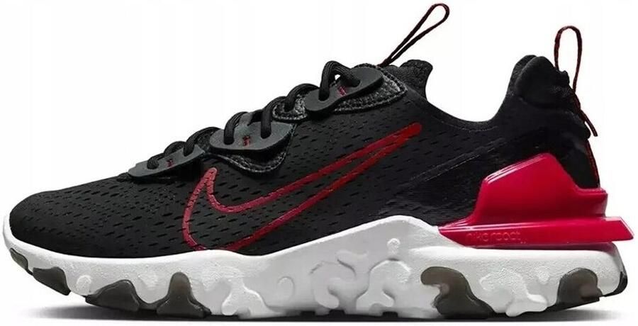 Nike Lage Sneakers React Vision Black University Red - Foto 2