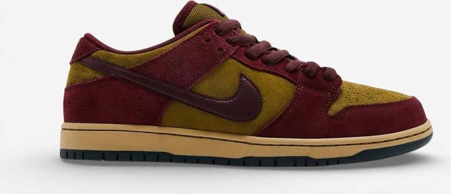 Nike Lage Sneakers SB Dunk Low Dark Team Red Olive Flak