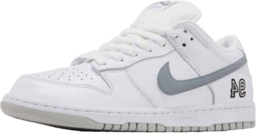 Nike Lage Sneakers SB Dunk Low Supreme 94 White Metallic Silver