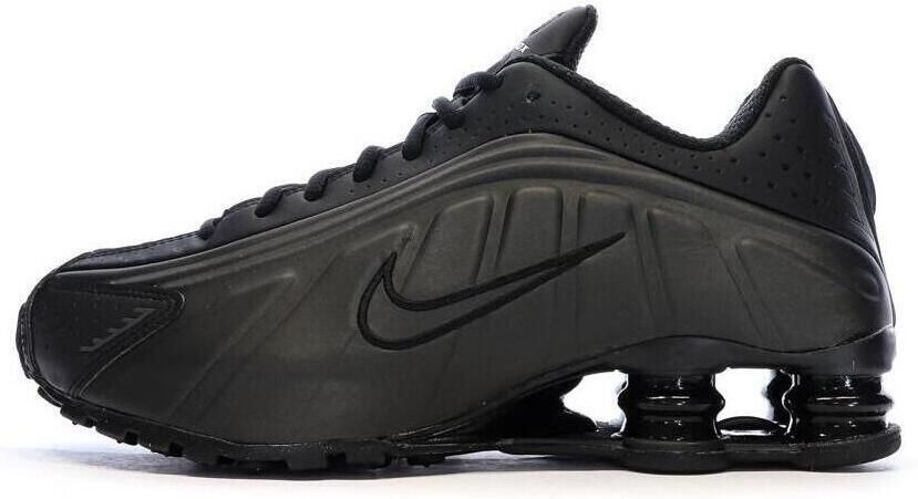 Nike Shox R4 Zwart Zwart Bright Crimson Zwart Rood Shox Lifestyle Heren Sneakers voor Mannen - Foto 4