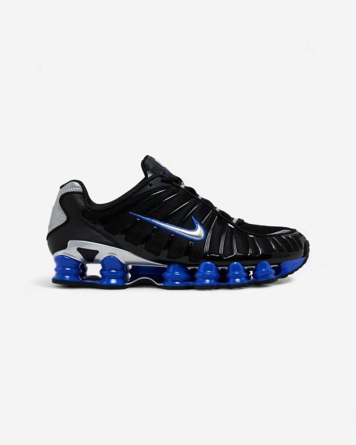 Nike Lage Sneakers Shox TL Black Racer Blue Metallic Silver