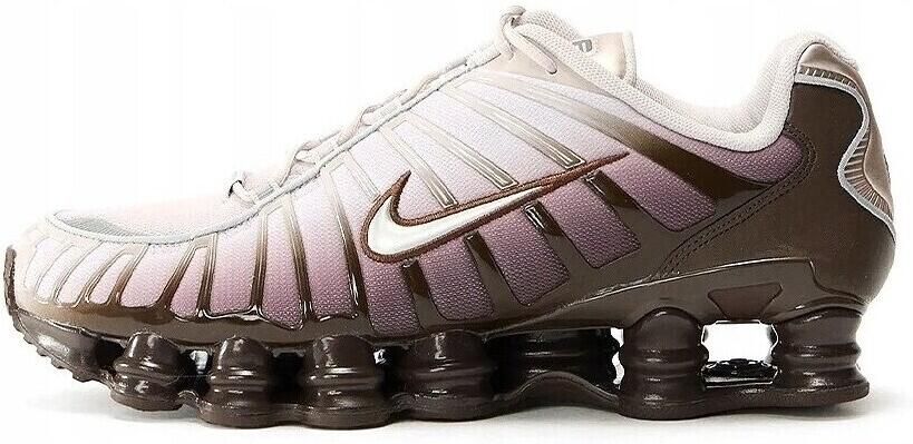 Nike Shox TL Brown Metallic Pink Sneakers Dames Doos Zonder Deksel - Foto 2
