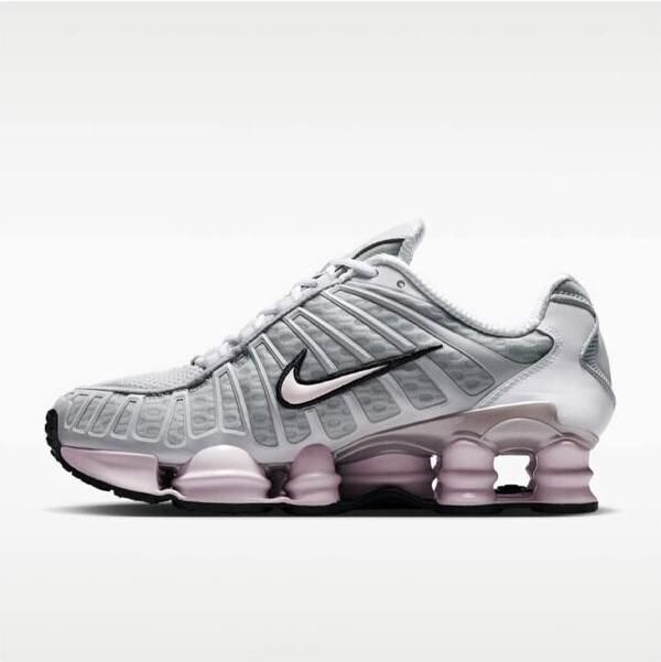 Nike Sportswear Sneakers laag 'SHOX TL' grijs rosa zwart
