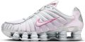 Nike Shox Sneakers Zilver Mesh Synthetisch - Grijs