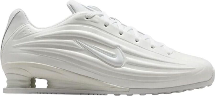 Nike Lage Sneakers Shox Z White Metallic Silver (Women's)