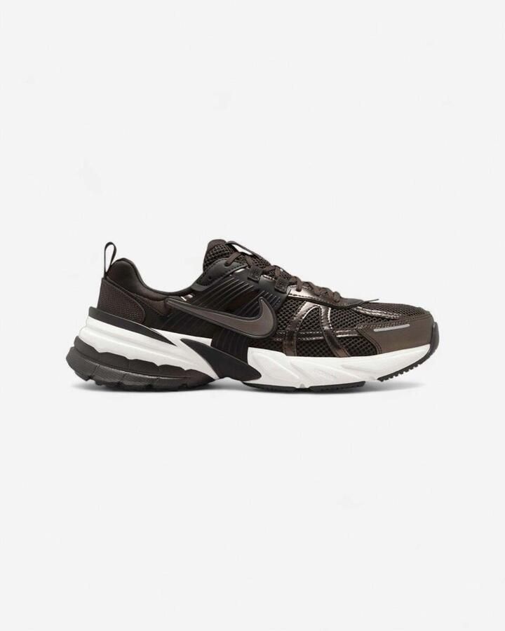 Nike Lage Sneakers V2K Run Velvet Brown White Black Baroque Brown