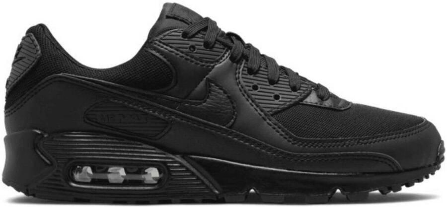 Nike Air Max 90 Sneakers Dames Zwart Textil Leer - Foto 4