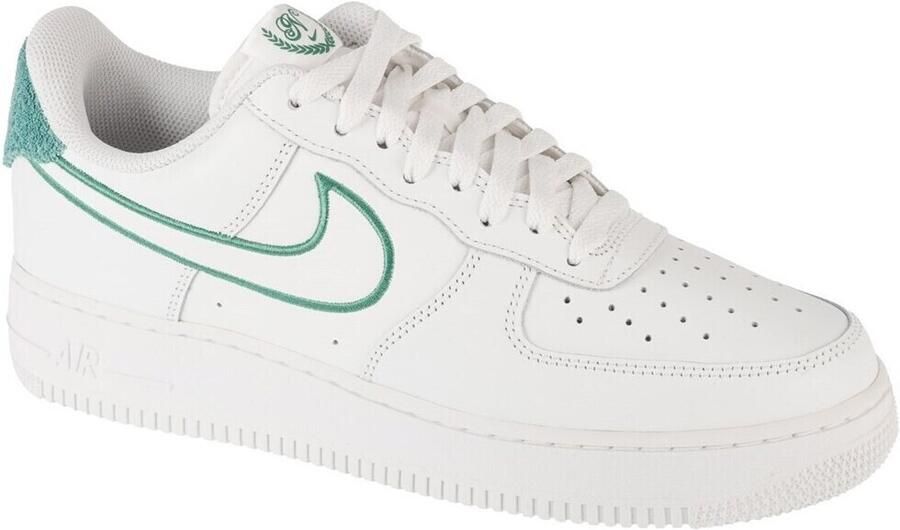 Nike Air Force 1 '07 LV8 Bicoastal Sneakers Unisex Wit Groen FN8349 - Foto 3