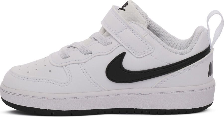 Nike court borough low recraft sneakers wit zwart kinderen