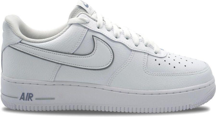Nike Air Force 1 Low White Desert Khaki Mini Swoosh Sneakers Unisex Wit - Foto 7