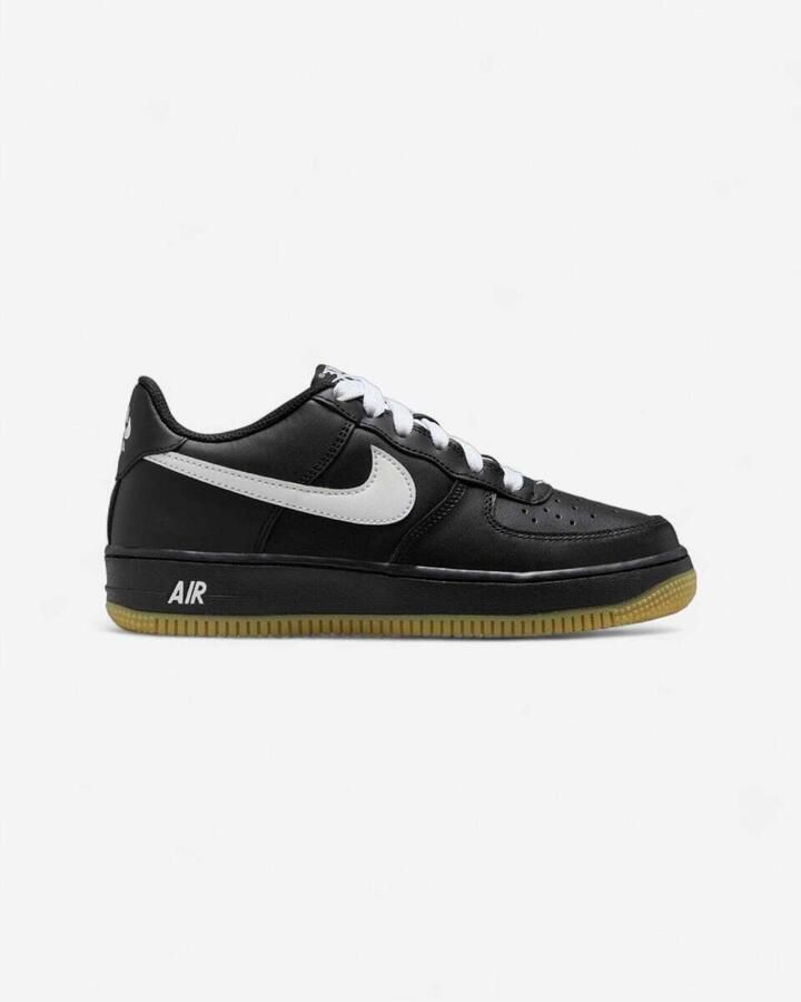 Nike Sneakers Air Force 1 LV8 Black Gum Light Brown White (GS)
