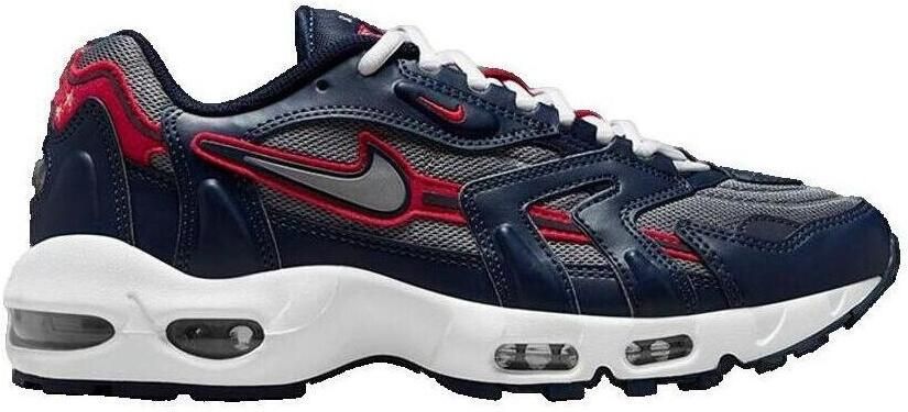 Nike Air Max 96 2 Herenschoen Midnight Navy Cool Grey University Red Metallic Silver Heren