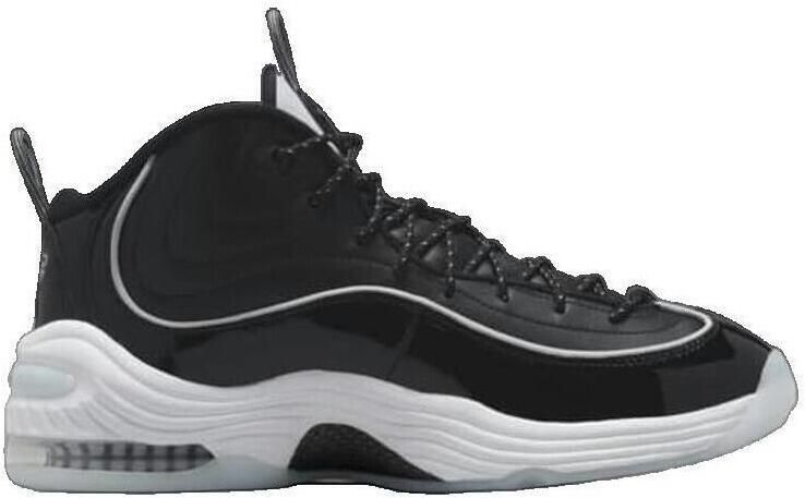 Nike Air Penny 2 Black Patent Football Grey DV0817-001 ZWART Schoenen - Foto 4