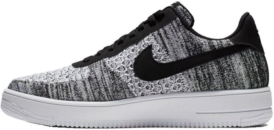 Nike Air Force 1 Low Flyknit 2.0 Black Pure Platinum AV3042-001 zwart grijs wit sneakers laag herensneakers