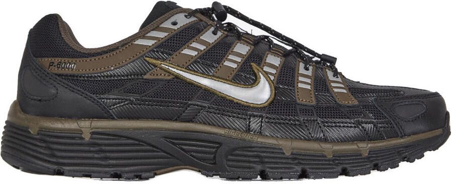 Nike P-6000 Zwart Dark Hazel Summit White Metallic Silver Zwart Wit P-6000 Lifestyle Heren Sneakers voor Mannen