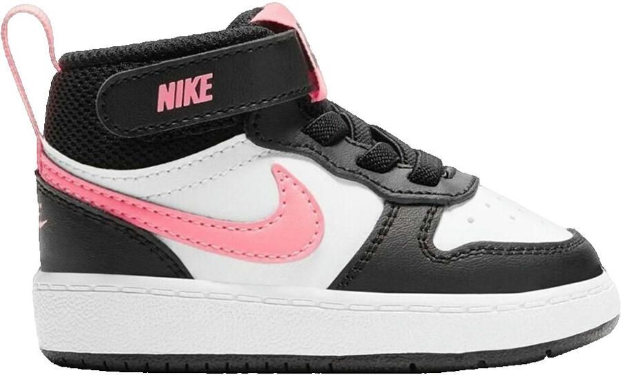 Nike Court Borough Mid 2 TDV Zwart-Roze-Wit