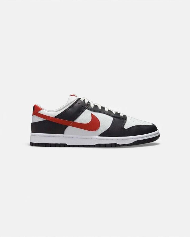 Nike Sneakers Dunk Low Retro Red Swoosh Panda